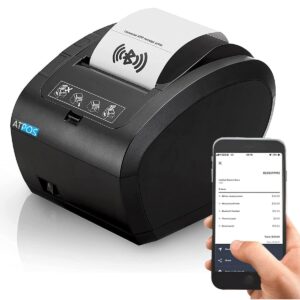 Atpos AT-406 80mm 3 Inch Bluetooth Thermal Receipt Printer (BT+USB+LAN+Serial) | Auto Cutter