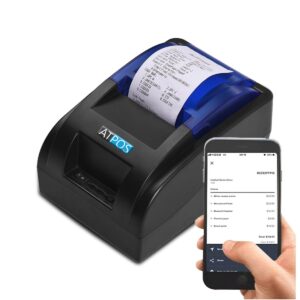 Atpos H58BT 58mm USB/Bluetooth Thermal Receipt Printer | 2 Inch