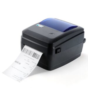 Atpos HQS450L 4 Inch (108mm) Thermal Inkless Barcode Shipping Label Sticker Printer | USB+Bluetooth Interface