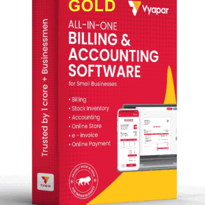 Vyapar GST Software for Billing, Inventory & Accounting| 3 year Combo Gold plan (Desktop + Mobile) + 3 Months Extra Subscription